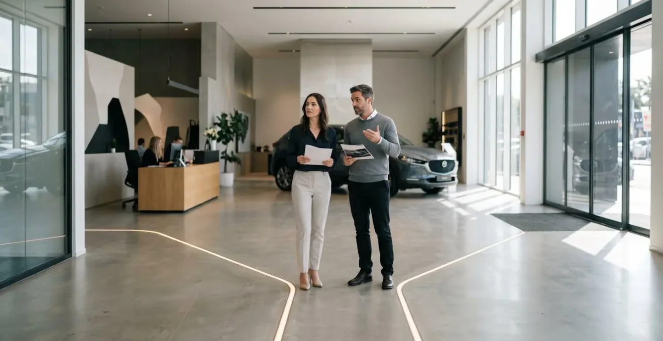 Comparaison visuelle entre assurance concessionnaire et assurance externe pour leasing